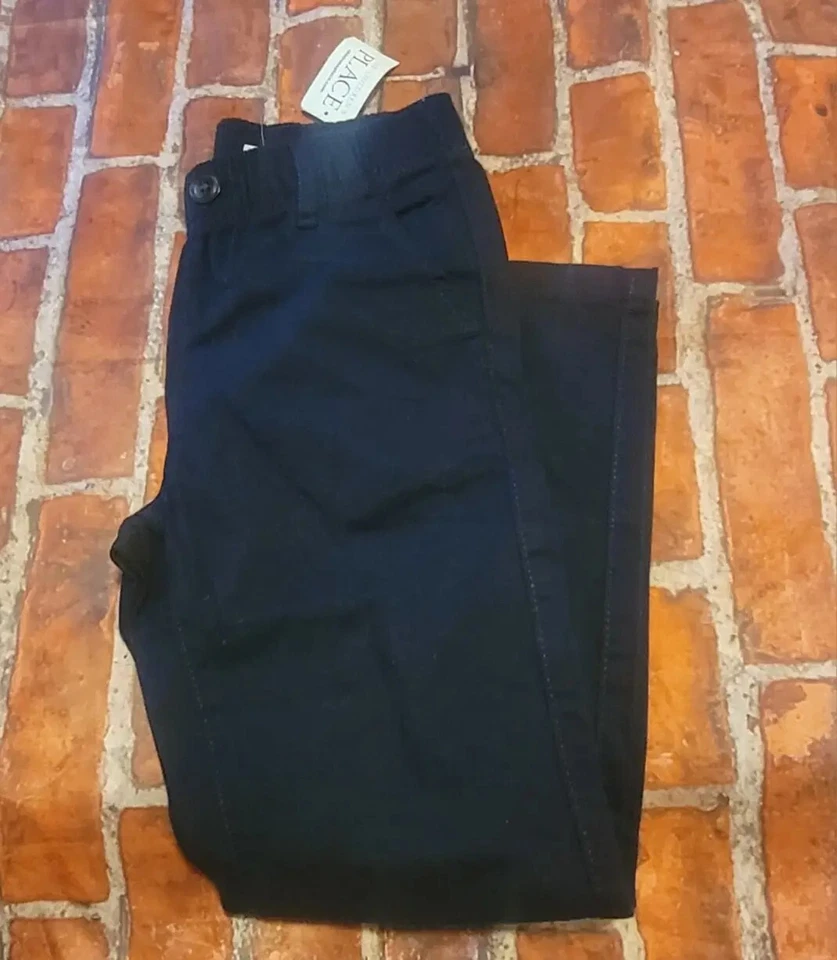 Pantalones de uniforme escolar The Children's Place Boys azul marino nuevos con etiquetas talla 6 Foto 1 de 1