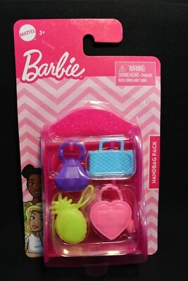 Barbie - Juego de accesorios de moda de 4 carteras en estante de exhibición - 2020- NRFB Foto 1 de 2
