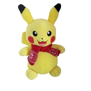 Large Pokemon Pikachu Build-A-Bear Workshop 16" Stuffed Toy with Red Scarf 2016 - Picture 1 of 6