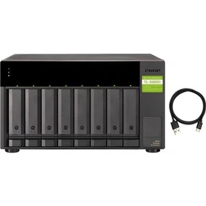 QNAP TL-D800C 8-Bay USB 3.2 Gen 2 Typ-C JBOD Gehäuse - BRANDNEU VERSIEGELT - Bild 1 von 3