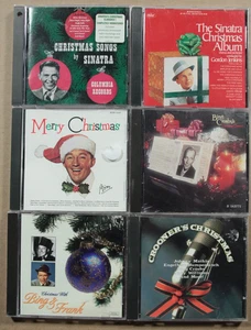 Crooner Christmas 6 CD Lot Frank Sinatra Bing Crosby Holiday Music - Picture 1 of 2
