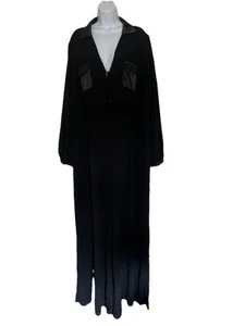 Women's Black FASHION NOVA Jumpsuit wth Matching Belt. 3X, 97% Polyester/ 3% Spa - Picture 1 of 13