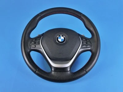12-19 BMW F30 F32 335I 435I SPORT STEERING WHEEL PADDLE SHIFTERS RED STITCH - Изображение 1 из 4
