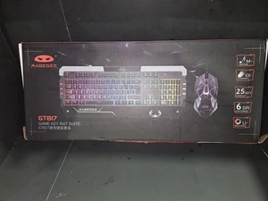 MageGee GT817 Gaming Keyboard Mouse Set RGB Backlit 25 Keys Anti-Ghosting Pink - Picture 1 of 4