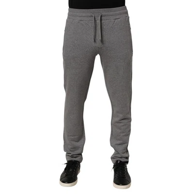 DOLCE & GABBANA Pants Gray Cotton Jogger Sweatpants Trouser IT44/W30/XS 380usd - Image 1 of 4