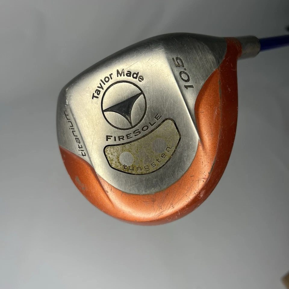 RH Taylor Made Firesole Tungsten 10.5° Titanium Driver S-90 Stiff Golf Club - Image 1 of 4