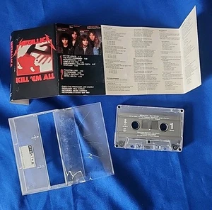 Metallica Kill 'Em All Cassette Tape Elektra Records Vintage 1983 60766-4 Dolby - Picture 1 of 5