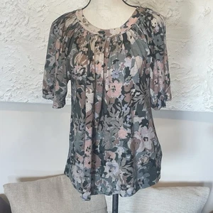 Anthropologie by Maeve Floral 100% Leinen Top Bluse Grün Floral Gr.XS Neu mit Etikett - Bild 1 von 6