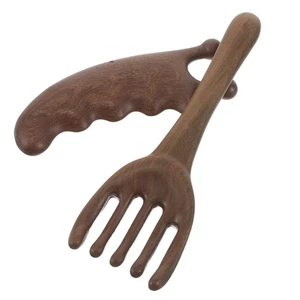 2 Pcs Sandelholz-Massage Kamm Zur Reinigung Der Kopfhaut Massagekamm - Bild 1 von 12
