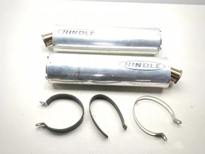 99-07 Suzuki Hayabusa GSX1300R silenciador de escape trasero latas con abrazaderas Foto 1 de 4