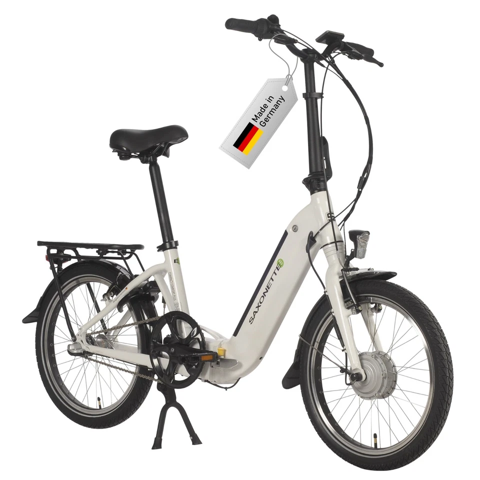 SAXONETTE E Bike Klapprad 20 Zoll mit Rücktrittbremse/36V 10.4Ah Akku/80KM Range - Bild 1 von 1