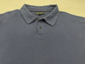 Banana Republic Long Sleeve Polo Shirt Mens 2XL Navy Blue - Picture 1 of 8