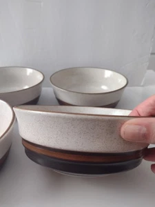 Set Of 4 Denby Langley POTTER'S WHEEL-RUST RED Cereal Bowls - Bild 1 von 9