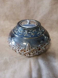 Vintage Keramik Topf mit Metallkanister~(Potpourri?) etc..RAR - Bild 1 von 7