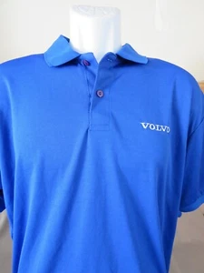 New Volvo Polo Shirt Blue Solid Official Performance Employee Staff Size 2XL - Picture 1 of 5