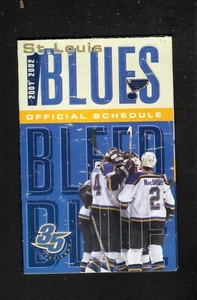 St Louis Blues 2001-02 Pocket Schedule Busch - Picture 1 of 2