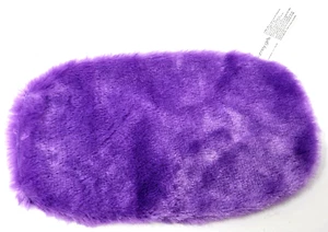 Muñeca púrpura ovalada esponjosa alfombra peluda para muñecas de 18" ¡Se adapta a American Girl! - Imagen 1 de 2