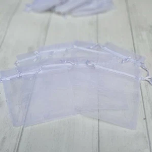 10 x BOLSAS REGALO ORGANZA BLANCA (9x12cm). Ideal para joyería, fabricantes. ENVÍO GRATIS - Imagen 1 de 2
