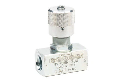 Игольчатые клапаны линейного управления потоком - размер порта NPT 3/8 дюйма, 9,3 галлона в минуту, 5800 фунтов на квадратный дюйм - Изображение 1 из 4