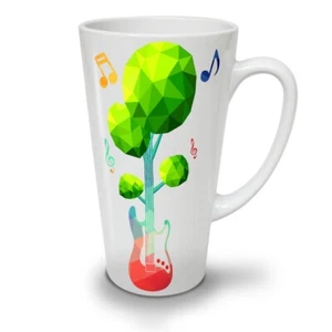 Wellcoda Bassgitarre Natur Musical Latte Becher 12/17oz - Bild 1 von 15