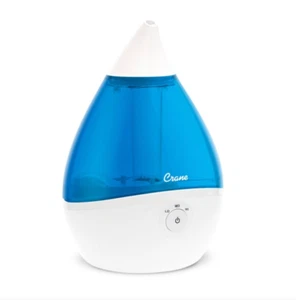 NEW! Crane Drop Ultrasonic Cool Mist Humidifier - Blue/White - 1gal - Picture 1 of 4