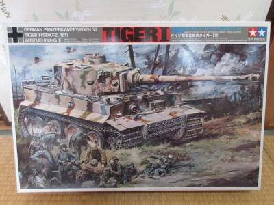 Tamiya 1/25 char lourd armée allemande type Tiger I char télécommande N/assem... - Photo 1/4