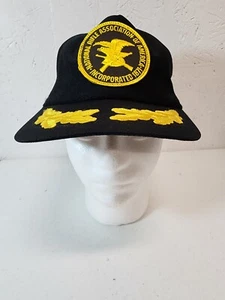 Vintage NRA Snapback Hat Cap National Rifle Association Trucker Black Mesh 80s  - Picture 1 of 5