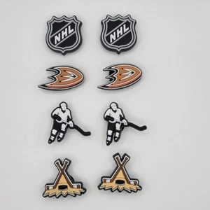 NHL Anaheim Ducks Hockey Team For Crocs Shoe Charms - 8 Pieces - Picture 1 of 1