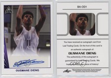2021-22 Leaf Memories 1990 Base Auto Purple /20 Ousmane Dieng #BA-OD1 Auto