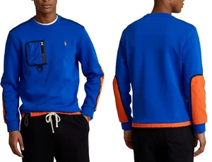 Polo Ralph Lauren Hybrid Fleece Fringe Sweater Sweatshirt Jumper Pullover - Picture 1 of 12