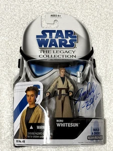 STAR WARS BERU WHITESUN FIGURE AUTOGRAPH BY Bonnie Piesse JSA COA - Picture 1 of 5