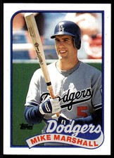 1989 Topps Mike Marshall Los Angeles Dodgers #582