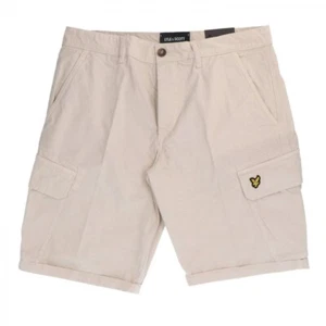 FARAH VINTAGE "WEMBLEY" CARGO SHORTS ECRU, NEW! CASUAL-ULTRAS - Foto 1 di 2
