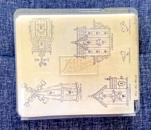 Stampin' Up Rubber Stamp Set of 6 For the Birds Birdhouses 2002 VTG Retired New - Picture 1 of 2