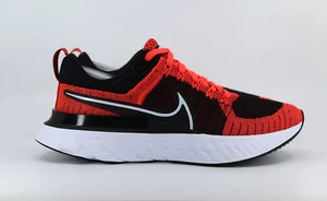 Nike React Infinity Run Flyknit 2 Blanco Carmesí Brillante Negro CT2357-600 - Imagen 1 de 21