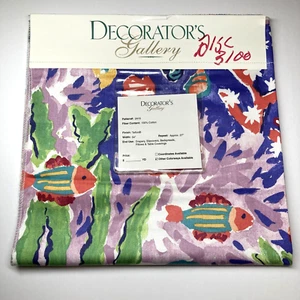 Decorator's Gallery Polsterstoff Muster 26" Panel 100 % Baumwolle Koralle Fisch - Bild 1 von 13
