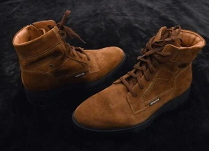 NEW Mephisto brown combat suede leather boots Men's 7.5 EU Men's 9 - Picture 1 of 5