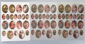 A4 DECOUPAGE/PAPER TOLE Sheets - Victorian Ladies - LT 085 - Picture 1 of 4