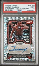 2023 Panini UFC Prizm Jailton Almeida Rookie Superstar RC Auto UNDERCARD PSA 9