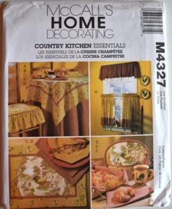 MCCALLS PATTERN 4327 COUNTRY KITCHEN ESSENTIALS HOME DECOR 2003 UNCUT FF - Picture 1 of 2