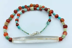 Vintage Himalayan Tibetan Nepalese Bhutan Agate Turquoise Crystal Dzi Old Beads - Picture 1 of 11
