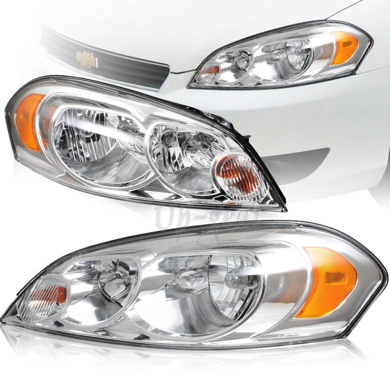 Faros de carcasa cromados para Chevy Impala/2006-2007 Monte Carlo 2006-2013 Foto 1 de 3
