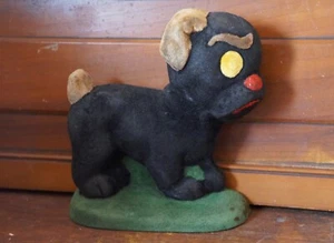Collectible Dog Doorstops, Pug Dog, High School Shop Class, Handmade, 1960's - Picture 1 of 10