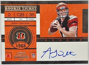 2011 Panini Playoff Contenders Rookie Ticket Andy Dalton Auto SP RC #225 - Bild 1 von 2