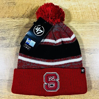 '47 Marca North Carolina NC State Wolfpack Hombres Gorro Tobogán Gorra de Invierno Nueva con Etiquetas Foto 1 de 4