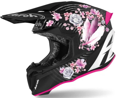 Casque Femme Moto Cross Airoh Twist 2 Mad Enduro Offroad Motard Lady Helmet - Photo 1/3