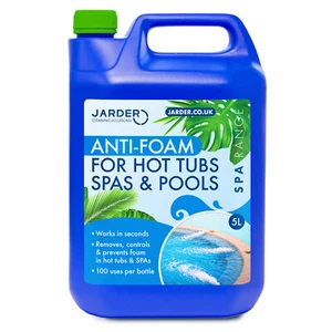 Jarder Anti Foam for Hot Tubs and SPAs 5L Hot Tub Foam Remover Defoamer - Picture 1 of 4