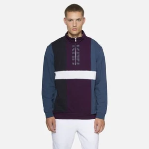 NWT KITH Camby Vertical Block Track Jacket Navy/Blue Ronnie Fieg Size L - Picture 1 of 10