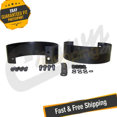 Juego de 2 parachoques traseros negros Crown 5355457K para Jeep Wrangler YJ 1987-1995 Foto 1 de 4