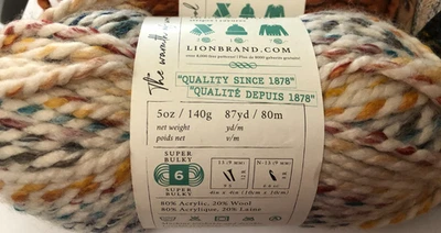 Lion Brand Lana-Fácil Hilo Grueso y Rápido 5 o 6 OZ - Envío con Descuento en 2+ Foto 1 de 4